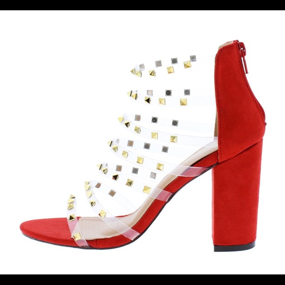 New with box Red and Gold heels - Picture 4 of 4